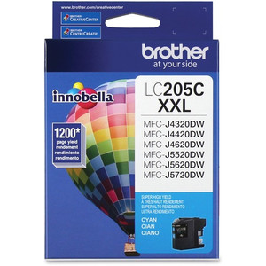 Brother Innobella LC205C Inkjet Ink Cartridge - Cyan - 1 Each Product Image 