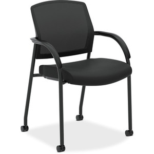 HON Lota Chair - Black Seat Color - Polyester Seat Material - Black Back Color - Mesh Back Material - Black Frame Color Product Image 