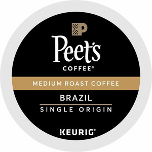 Peet's Coffee K-Cup Brazil Coffee - Compatible with Keurig Brewer - Medium - K-Cup - Brazilian Product Image 