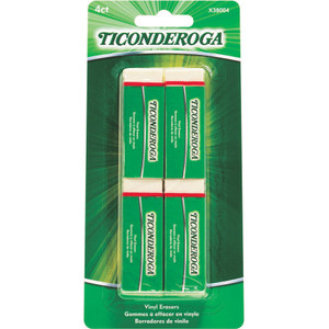 Ticonderoga White Erasers - White - (DIXX38004) Product Image 