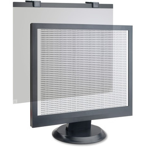 Business Source LCD Privacy/Antiglare Filter Black - For 17" LCD Monitor - Tempered Glass, Acrylic - Anti-glare Product Image 