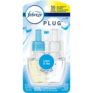 Procter & Gamble Commercial Scented Oil Refill, Linen and Sky, 26 mL, 6/CT, Clear Blue (PGC74901CT) Product Image 