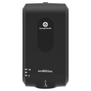 Georgia Pacific Professional GP enMotion Automated Touchless Soap/Sanitizer Dispenser, 1,200 mL, 4.6 x 7.13 x 14.06, Black Product Image 