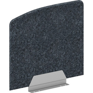 HON HUVDSSE2024 Privacy Screen - 23.3" Width x 20" Height - Silver Frame - Polyethylene Terephthalate (PET) - Dark Gray Product Image 
