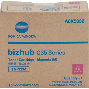 Konica Minolta Original Laser Toner Cartridge - Magenta - 1 Each - (KNMA0X5332) Product Image 