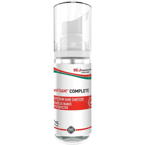 SC Johnson Complete Hand Sanitizer Foam - 1.59 fl oz - Pump Bottle Dispenser - Kill Germs - Hand - Clear Product Image 