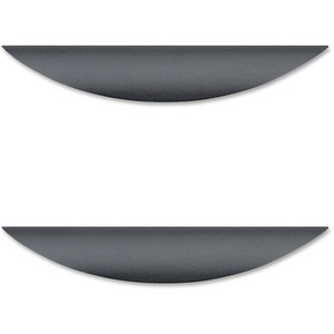 Lorell Chateau Series Laminate Drawer Traditional Pulls - Traditional - 6.38" Width x 1.13" Depth x 0.63" Height - Aluminum Alloy - Black Product Image 