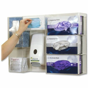 Cottage Deluxe Professional Protection Station - 16.68" Height x 23.75" Width x 4.75" Depth - Clear - Acrylic Product Image 