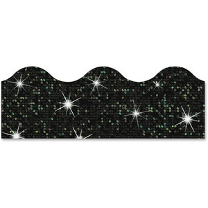 Trend Sparkle Terrific Trimmers - Sparkle - Durable, Reusable - 2.25" Height x 390" Width x 41" Length - Black Product Image 