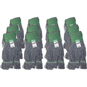 Genuine Joe 5" Headband Earth Mop Refill - Polyester Fiber - (GJO20116CT) Product Image 