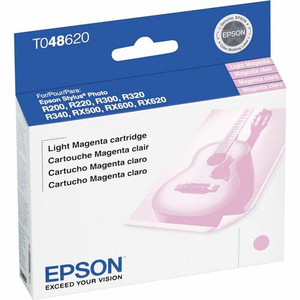 Epson T0486 Original Inkjet Ink Cartridge - Light Magenta - 1 Each - Inkjet - Light Magenta Product Image 