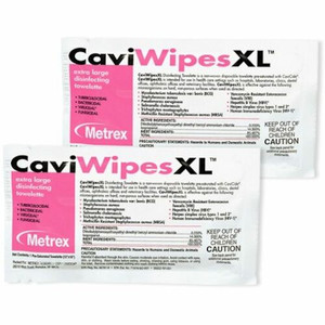 Metrex Caviwipes XL Disinfecting Towelettes - Disinfectant, Bleach-free, Fragrance-free - White Product Image 