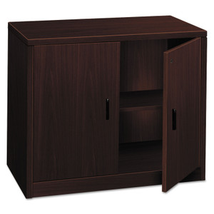 HON 10500 Series Storage Cabinet w/Doors, 36w x 20d x 29.5h, Mahogany View Product Image
