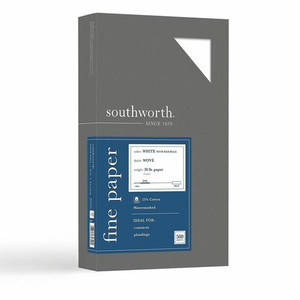 Southworth 25% Cotton Business Paper - Red Ruled - Legal - 8 1/2" x 14" - 20 lb Basis Weight - Wove Product Image 