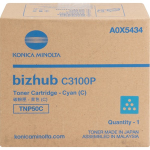 Konica Minolta TNP50C Original Laser Toner Cartridge - Cyan - 1 Each Product Image 