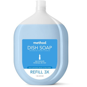 Method Dish Soap Refill - 54 fl oz (1.7 quart) - Sea Mineral Scent - Blue Product Image 
