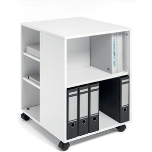 DURABLE Multifunction Trolley - 6 Shelf - 132 lb Load Capacity - 4 Casters - Wood - 20.79" Width x 23.31" Depth x 29.45" Height - (DBL311302) Product Image 