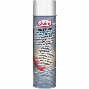 Claire Dust Up Dust Mop Treatment - 20 oz - Ready-To-Use - 14 fl oz (0.4 quart) - Pleasant Lemon Scent - Pale Yellow Product Image 