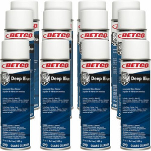 Betco Deep Blue Glass & Surface Cleaner - 19 oz (1.19 lb) - Quick Drying, Non-abrasive - White Product Image 