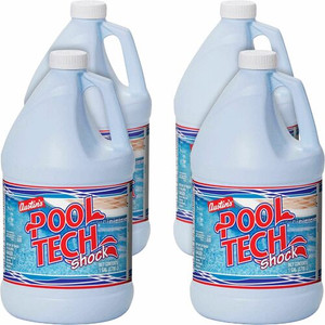 KIK Custom Liquid Pool Tech Shock - 128 fl oz (4 quart) - Blue Product Image 