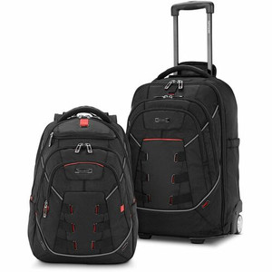 Samsonite Tectonic Nutech Carrying Case Rugged (Backpack) for 11" to 15.6" Notebook, Tablet, Water Bottle, Umbrella - Black - Water Resistant Product Image 