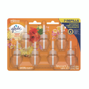 Glade Plugins Scented Oil Refill, Hawaiian Breeze, 0.67 oz, 7/Pack Product Image 