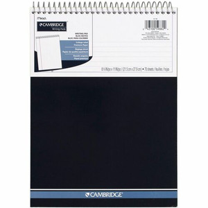 Mead Premium Wirebound College Ruled Legal Pads - 70 Sheets - Spiral - 20 lb Basis Weight - 8 1/2" x 11 3/4" Sheet Size - White Paper Product Image 