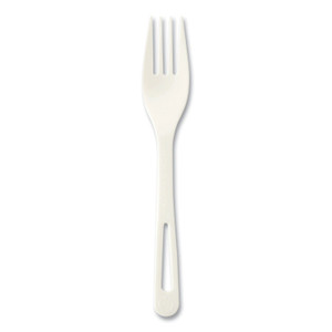 World Centric Cutlery Dispenser Refills, Fork, Plastic, White, 100/Bag, 10 Bags/Carton Product Image 