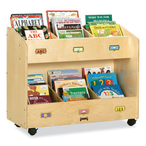 Jonti-Craft Mobile Section Book Storage Organizer - 6 Compartment(s) - 29.50" Height x 36" Width x 16" Depth - Durable - JNT5368JC Product Image 