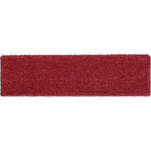 Rubbermaid Commercial Adaptable Flat Mop Microfiber Pad - 19.5" Length x 5.5" Depth - MicroFiber - Red - (RCP2132423CT) Product Image 