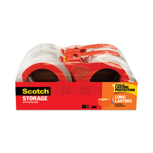 Scotch Storage Tape with Dispenser, 3" Core, 1.88" x 38.2 yds, Clear, 4/Pack (MMM3650S4RD) View Product Image