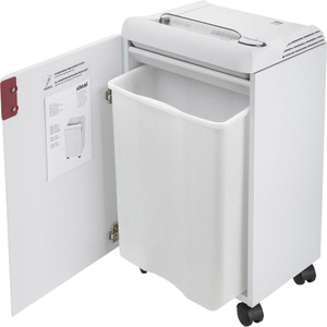 ideal. 2503 cross-cut P-4 Paper Shredder - Continuous Shredder - Cross Cut - 14 Per Pass - for shredding Staples, Paper, Paper Clip, Credit Card - 1.500" x 0.187" Shred Size - P-4 - ISRIDEDSH0302H Product Image 