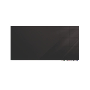 Ghent Magnetic Aria - Horizontal - 48" (4 ft) Width x 36" (3 ft) Height - Black Tempered Glass Surface - GHEARIASM34BK Product Image 