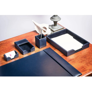 Dacasso Bonded Leather Desk Set - Leather, Velveteen - DACD5002 Product Image 