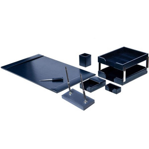 Dacasso Bonded Leather Desk Set - Leather, Velveteen - DACD5009 Product Image 