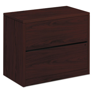 HON 10500 Series Lateral File, 2 Legal/Letter-Size File Drawers, Mahogany, 36" x 20" x 29.5" (HON10563NN) View Product Image