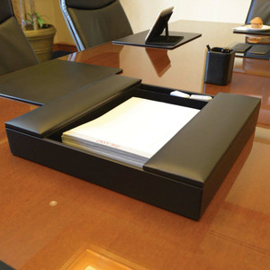 Dacasso Leatherette Enhanced Conference Room Organizer - Desktop - DACA1390 Product Image 