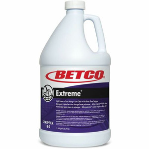Betco Extreme Floor Stripper - For Floor - 128 fl oz (4 quart) - Lemon Scent - Low Odor, Rinse-free - Green Bottle Product Image 