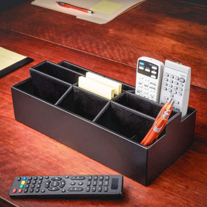 Dacasso Leather Remote Control Organizer - 9 Compartment(s) - DACA1095 Product Image 