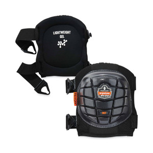 Ergodyne ProFlex 357 Short Cap Lightweight Gel Knee Pads - Black - EGO18457 Product Image 