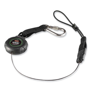 Ergodyne 3001 Retractable Tool Lanyard w/ Carabiner and Loop Attachments - 2lbs - Adjustable - 2 lb Load Capacity - Standard - EGO19301 Product Image 