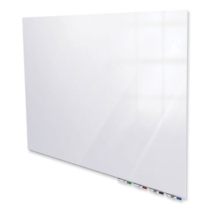 Ghent Aria Low Profile Glass Whiteboard - 36" (3 ft) Width x 24" (2 ft) Height - Tempered Glass Surface - White Back - Rectangle - GHEARIASM23WH Product Image 