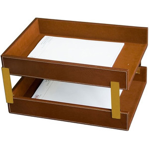 Dacasso Rustic Leather Memo Holder - Desktop - DACA3221 Product Image 