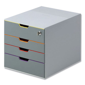 DURABLE VARICOLOR 4 Safe - 4-Drawer - 4 Drawer(s) for Document - Letter - DBL760627 Product Image 