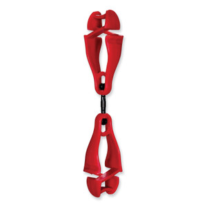 Ergodyne 3420 Swiveling Glove Clip Holder - Dual Clips - 6.5" Length x 1.5" Width - for Gloves, Personal Protective Equipment (PPE), Towel, Warehouse, Food Processing Plant, Retail Worker, Home Project, Hiking, Hunting, Mitten, Key, ... - EGO19413 Product Image 