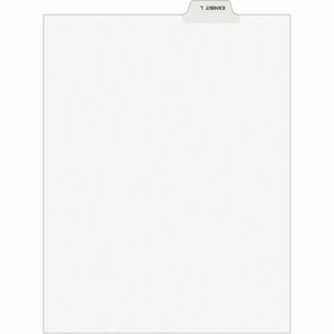Avery Individual Bottom Tab Legal Dividers - 25 x Divider(s) - Bottom Tab(s) - Exhibit L - 1 Tab(s)/Set - 8.5" Divider Width x 11" Divider Length Product Image 