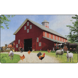 Flagship Carpets Barn Animals Classroom Rug - Floor Rug - 12 ft Length x 93" Width x 0.50" Thickness - FCIFA100444FS Product Image 