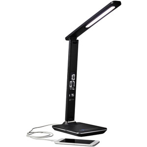 OttLite Wellness Series Renew LED Desk Lamp - 14.8" Height x 6" Width - LED Bulb - USB Charging, Adjustable Brightness, Touch-activated, Adjustable Height, Adjustable Knob, Alarm, ClearSun LED, Energy Saving - 400 lm Lumens - OTTF1DY8G59SHPR Product Image 