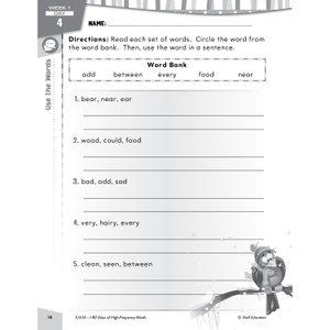 Shell Education Learn At Home Grade 2 Frequency Words Printed Book - Book - (SHL109747) Product Image 