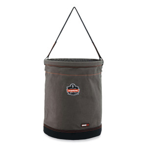 Ergodyne 5935 Web Handle Canvas Hoist Bucket - Reinforced, Handle, Pocket, Durable, Storm Drain - 17.8" - EGO14935 Product Image 